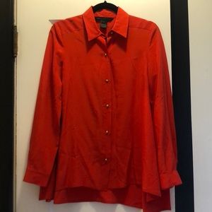 Marc by March Jacobs Red blouse with gold buttons - 100% silk